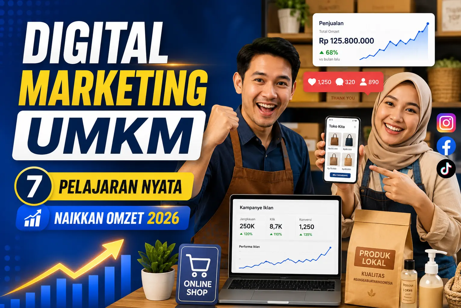 Studi Kasus Digital Marketing UMKM: 7 Pelajaran Nyata Naikkan Omzet 2026