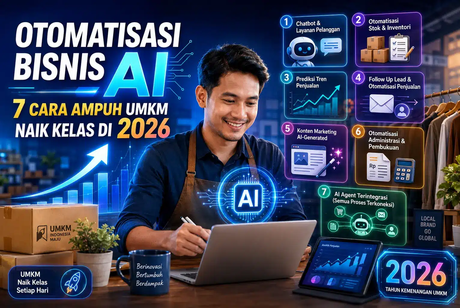 Otomatisasi Bisnis AI: 7 Cara Ampuh UMKM Naik Kelas di 2026