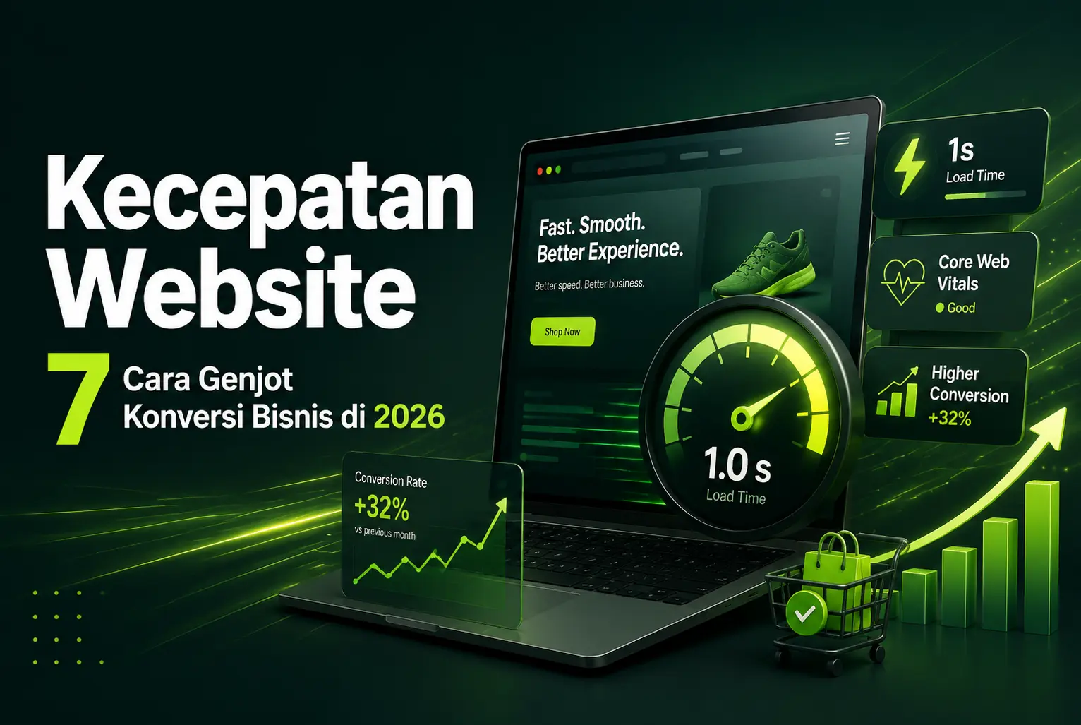 Kecepatan website tinggi mendongkrak konversi bisnis 2026
