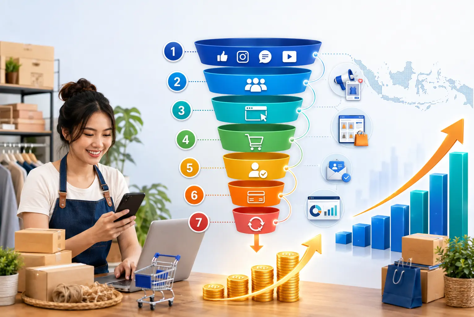 Funnel Penjualan Digital: 7 Langkah Ampuh Naikkan Omzet UMKM 2026