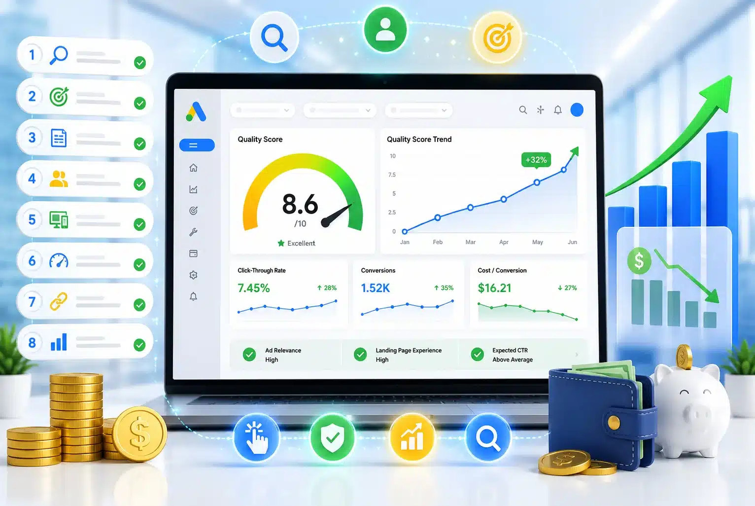 Skor Kualitas Google Ads: 8 Cara Ampuh Menaikkannya dan Menghemat Budget di 2026